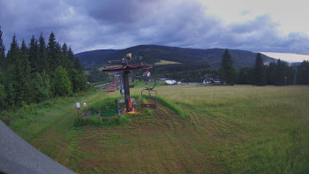 Horní část sjezdovky Skiareálu Ramzová