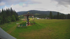 Skiarena R3 Ramzová - Horní část sjezdovky Skiareálu Ramzová - 17.6.2025 v 07:30