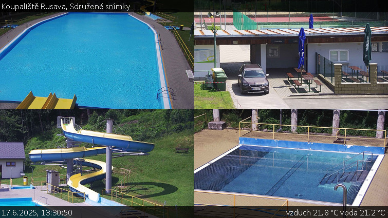 Koupaliště Rusava - Sdružené snímky - 17.6.2025 v 13:30 Koupaliště Rusava - Sdružené snímky - 17.6.2025 v 13:30