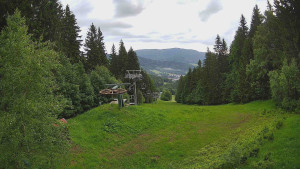 SKICENTRUM Miroslav Lipová Lázně - Výstupní stanice lanové dráhy - 17.6.2025 v 06:45