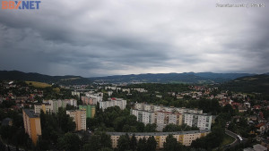 Město Banská Bystrica - Pohled od Sásové-Rudlové - 17.6.2025 v 05:30