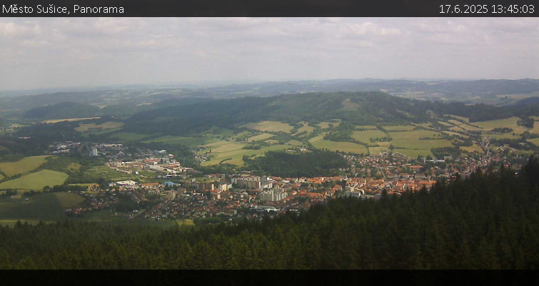 Město Sušice - Panorama - 17.6.2025 v 13:45 Město Sušice - Panorama - 17.6.2025 v 13:45