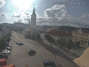Město Kašperské Hory - Náměstí, koste sv. Markéty - 17.6.2025 v 08:45